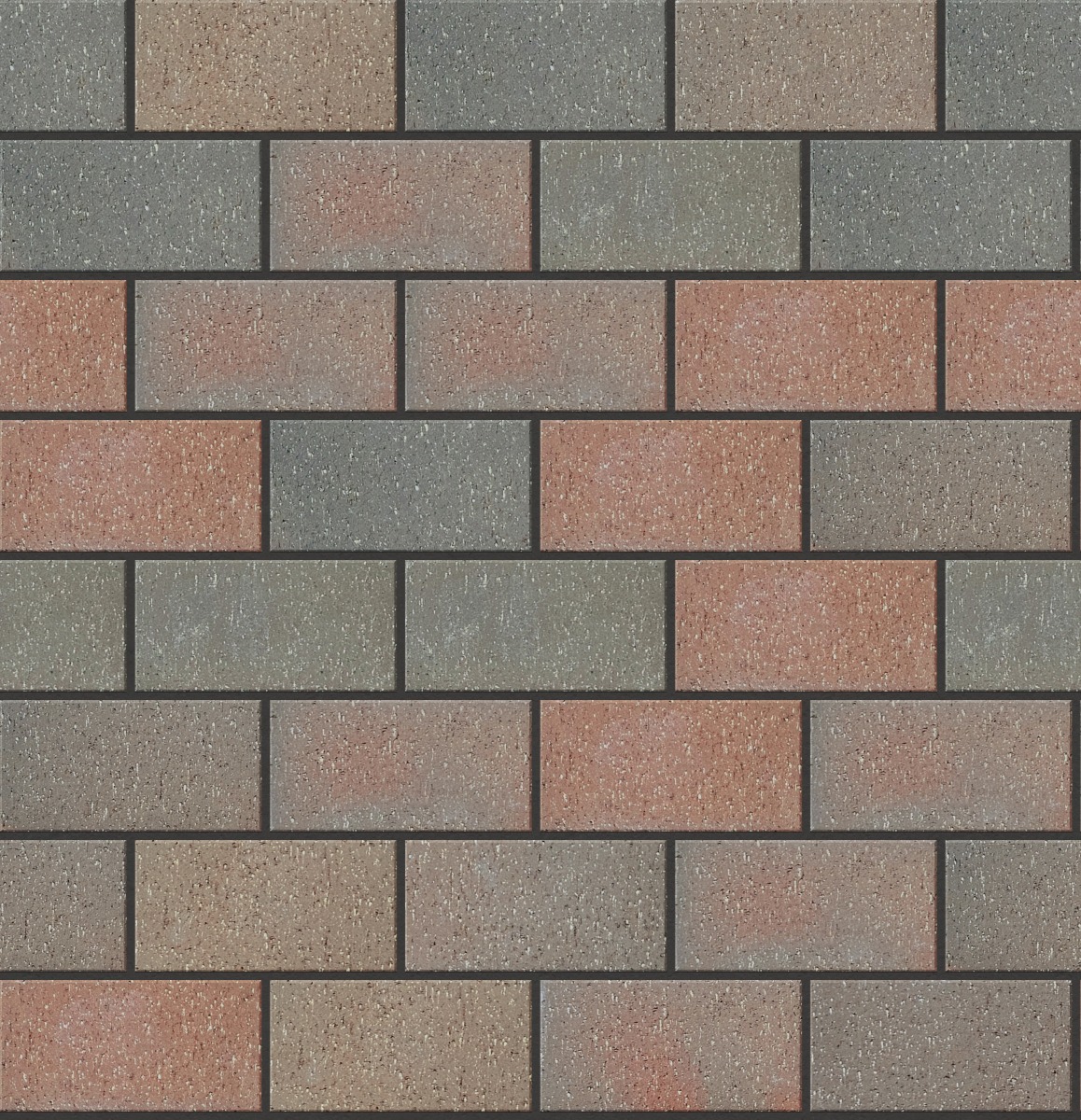 A seamless landscaping texture with admiral full range permeable pavers units arranged in a Stretcher pattern