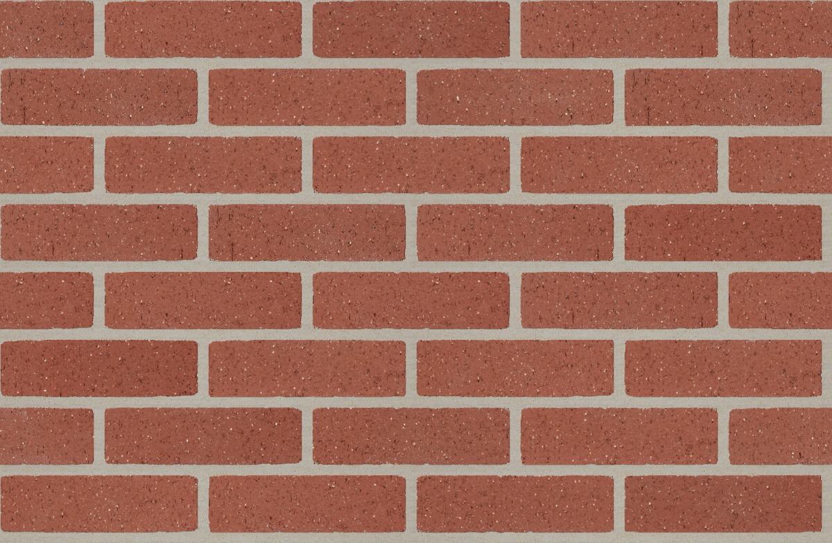 A seamless brick texture with admiral red velour units arranged in a Stretcher pattern