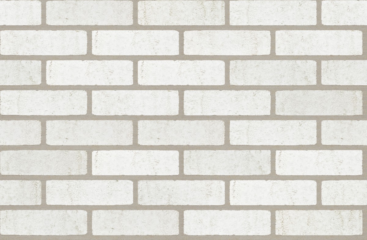 A seamless brick texture with alaska white dart-tex units arranged in a Stretcher pattern