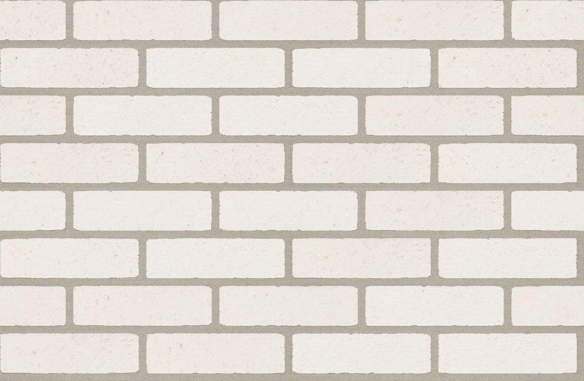 A seamless brick texture with alaska white velour units arranged in a Stretcher pattern