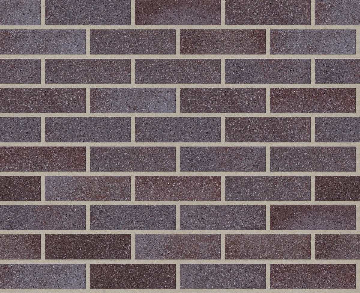 A seamless brick texture with ashberry velour units arranged in a Stretcher pattern