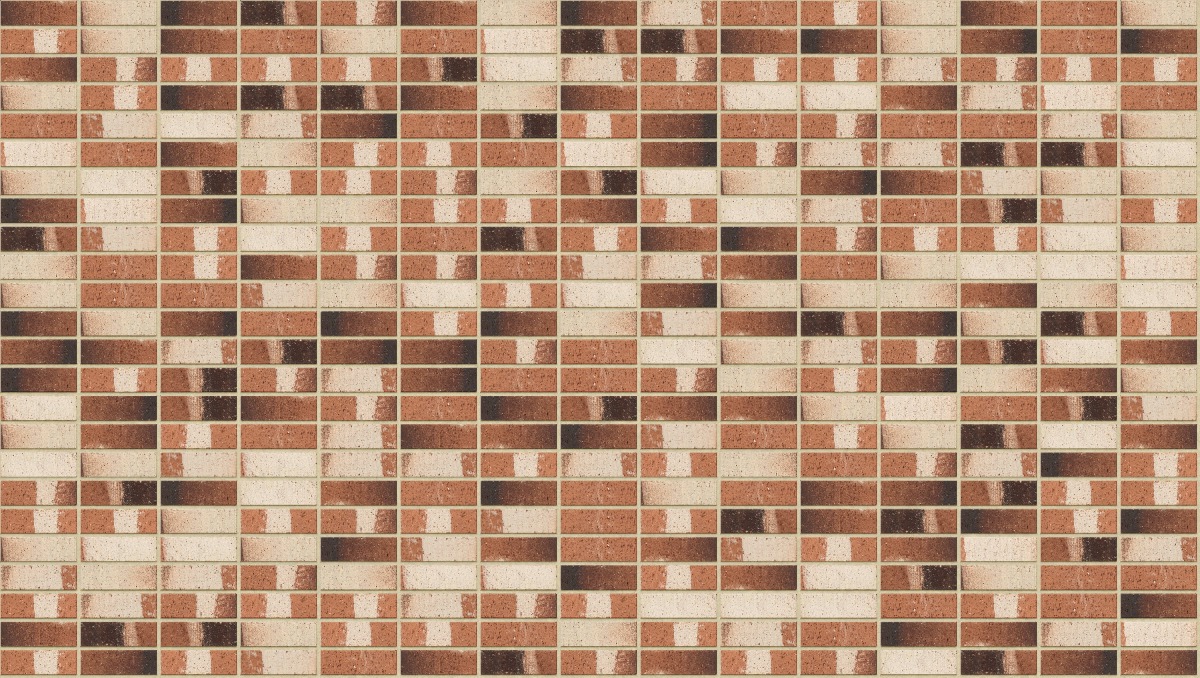 A seamless brick texture with bishop house units arranged in a Stack pattern