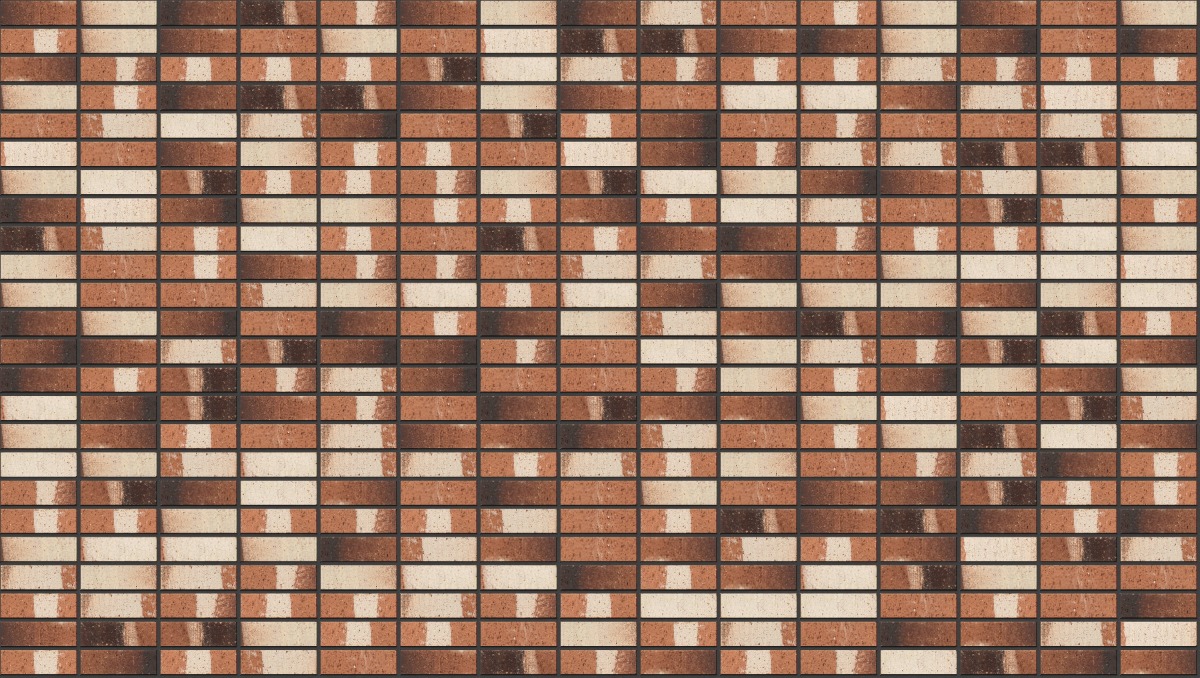 A seamless brick texture with bishop house units arranged in a Stack pattern