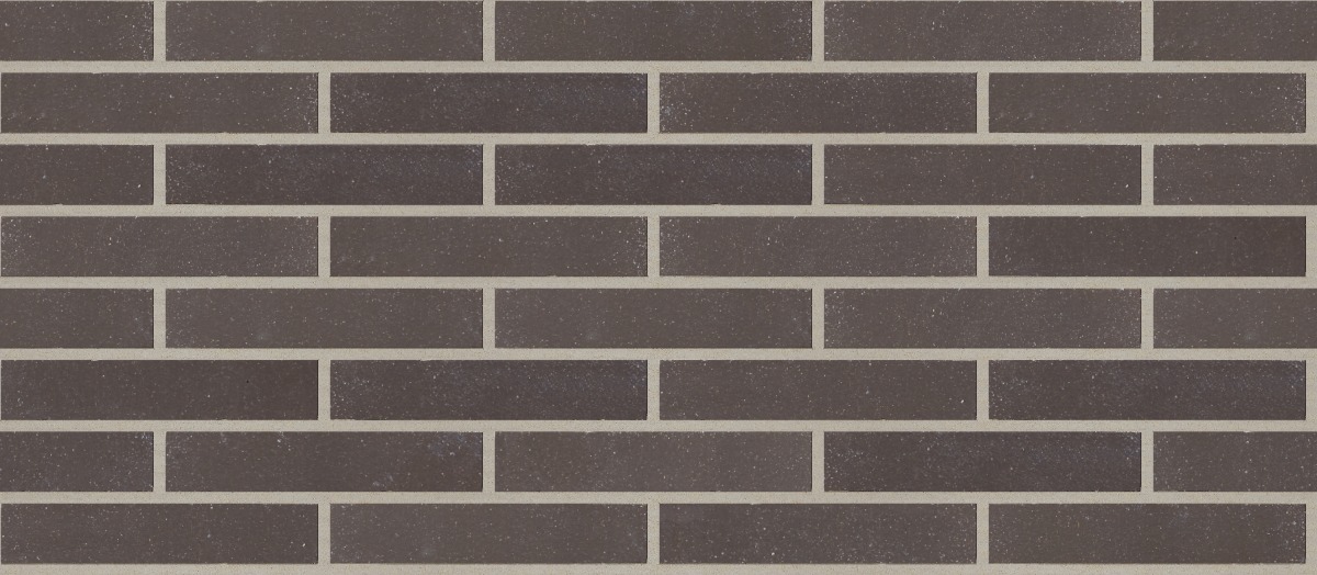 A seamless brick texture with carbon black smooth units arranged in a Stretcher pattern