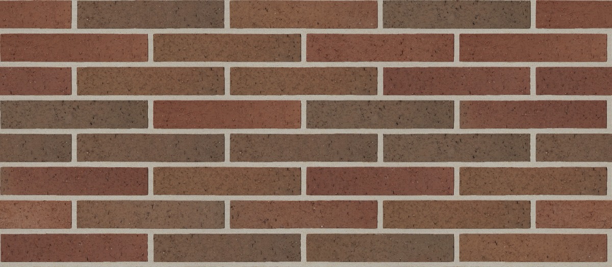 A seamless brick texture with claret full range velour units arranged in a Stretcher pattern