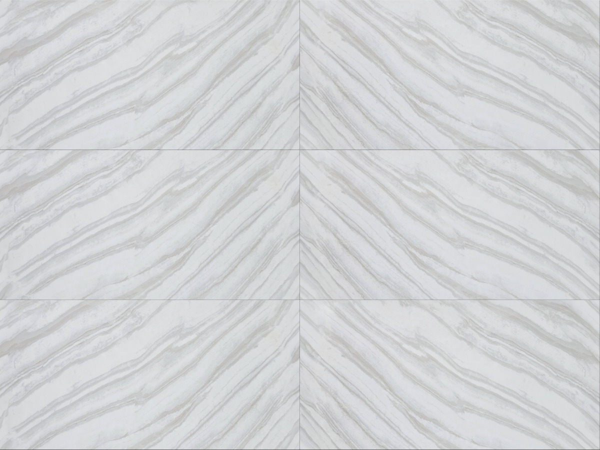 A seamless stone texture with dereli calacatta coffee blocks arranged in a Stack pattern