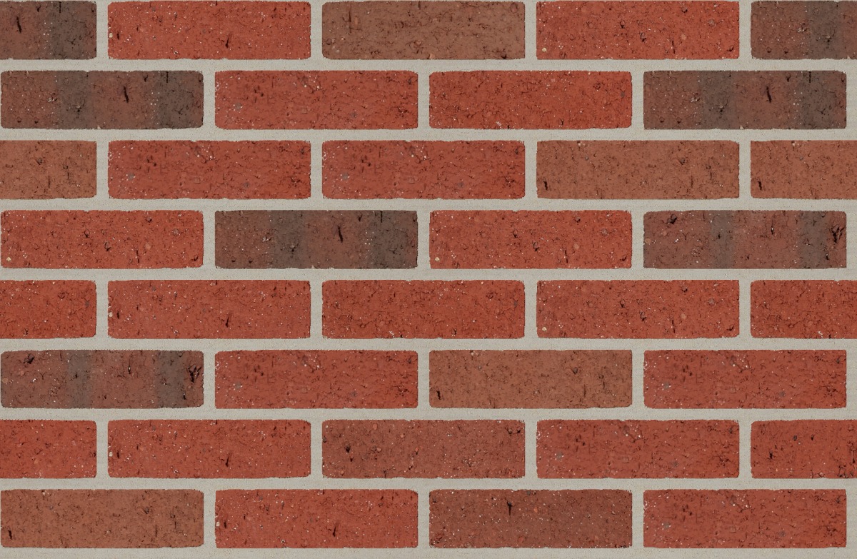 A seamless brick texture with indian full range coarse velour units arranged in a Stretcher pattern