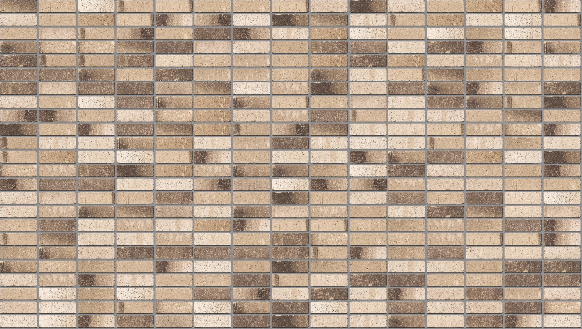 A seamless brick texture with laneway vibe tumbled units arranged in a Stack pattern