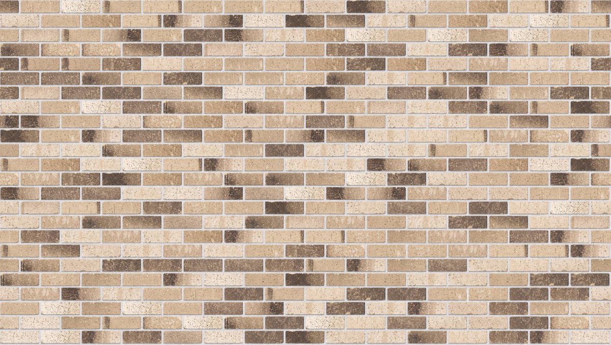 A seamless brick texture with laneway vibe tumbled units arranged in a Stretcher pattern