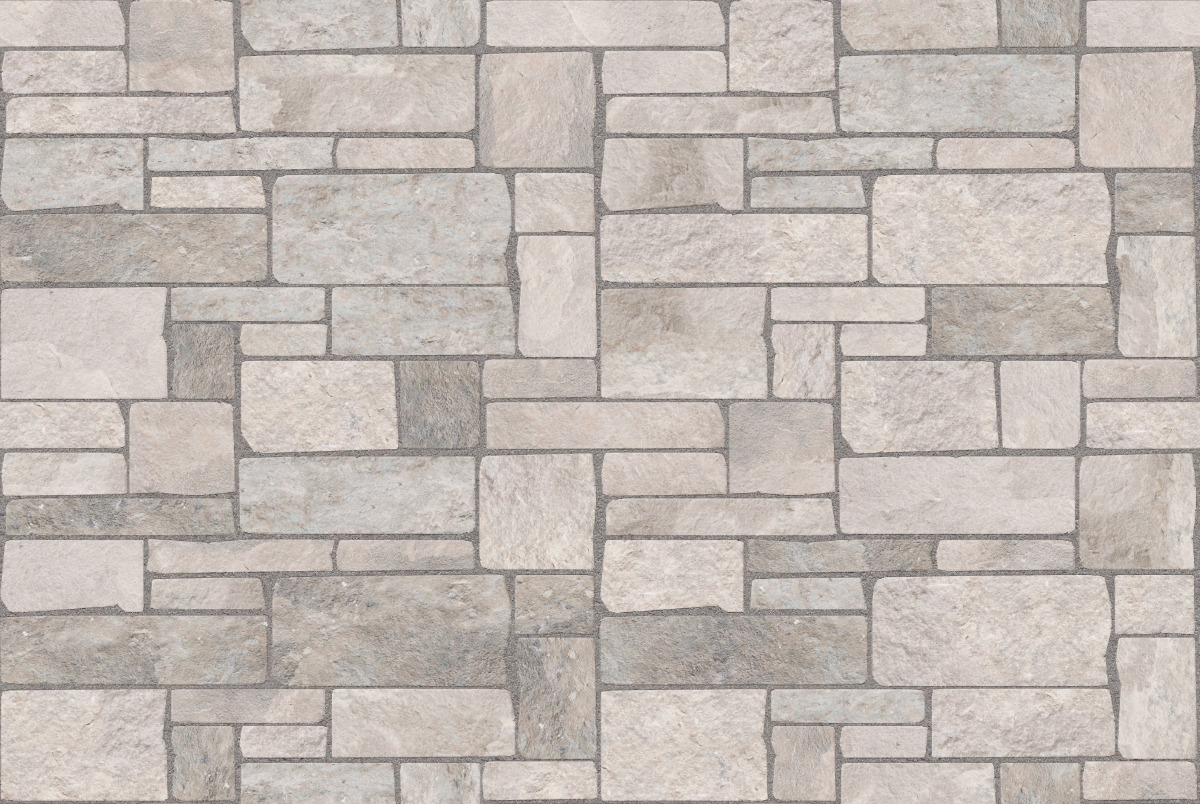 A seamless stone texture with m1224 sdm390 fond du lac limestone - split-face seamface blocks arranged in a Veneer - Ashlar - Sawn Edge - DP102 pattern