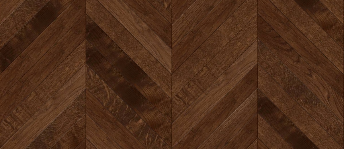 A seamless wood texture with marrone boards arranged in a Chevron pattern