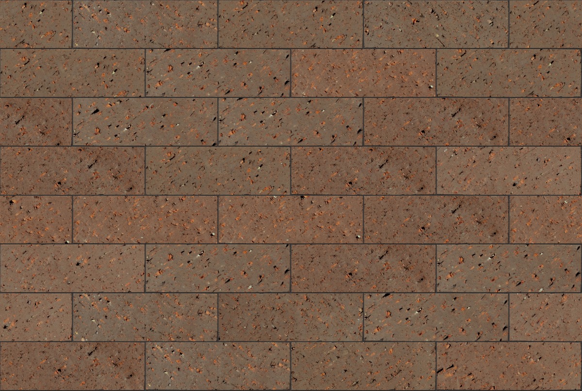 A seamless landscaping texture with midland blend coarse grind pavers units arranged in a Stretcher pattern