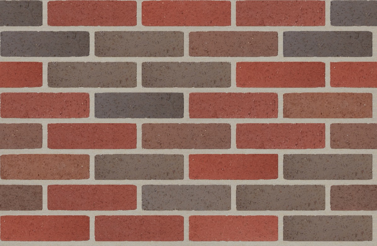 A seamless brick texture with no 9 blend velour units arranged in a Stretcher pattern