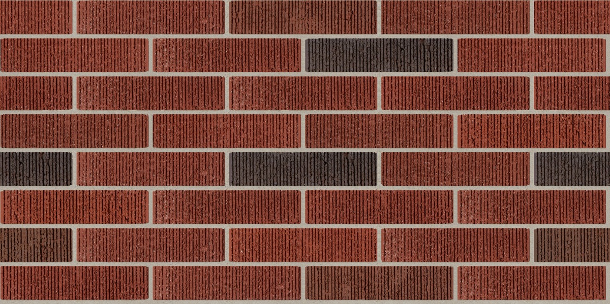 A seamless brick texture with no 9 blend vertical units arranged in a Stretcher pattern
