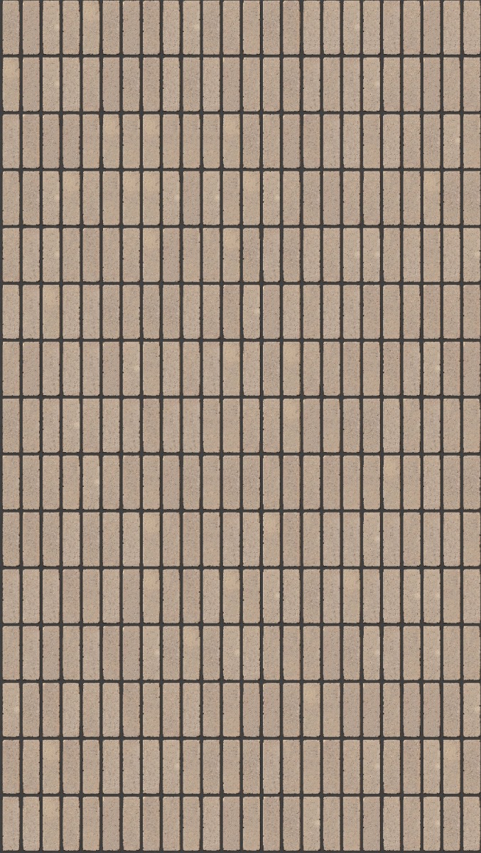 A seamless brick texture with nouveau grey tumbled units arranged in a Stack pattern