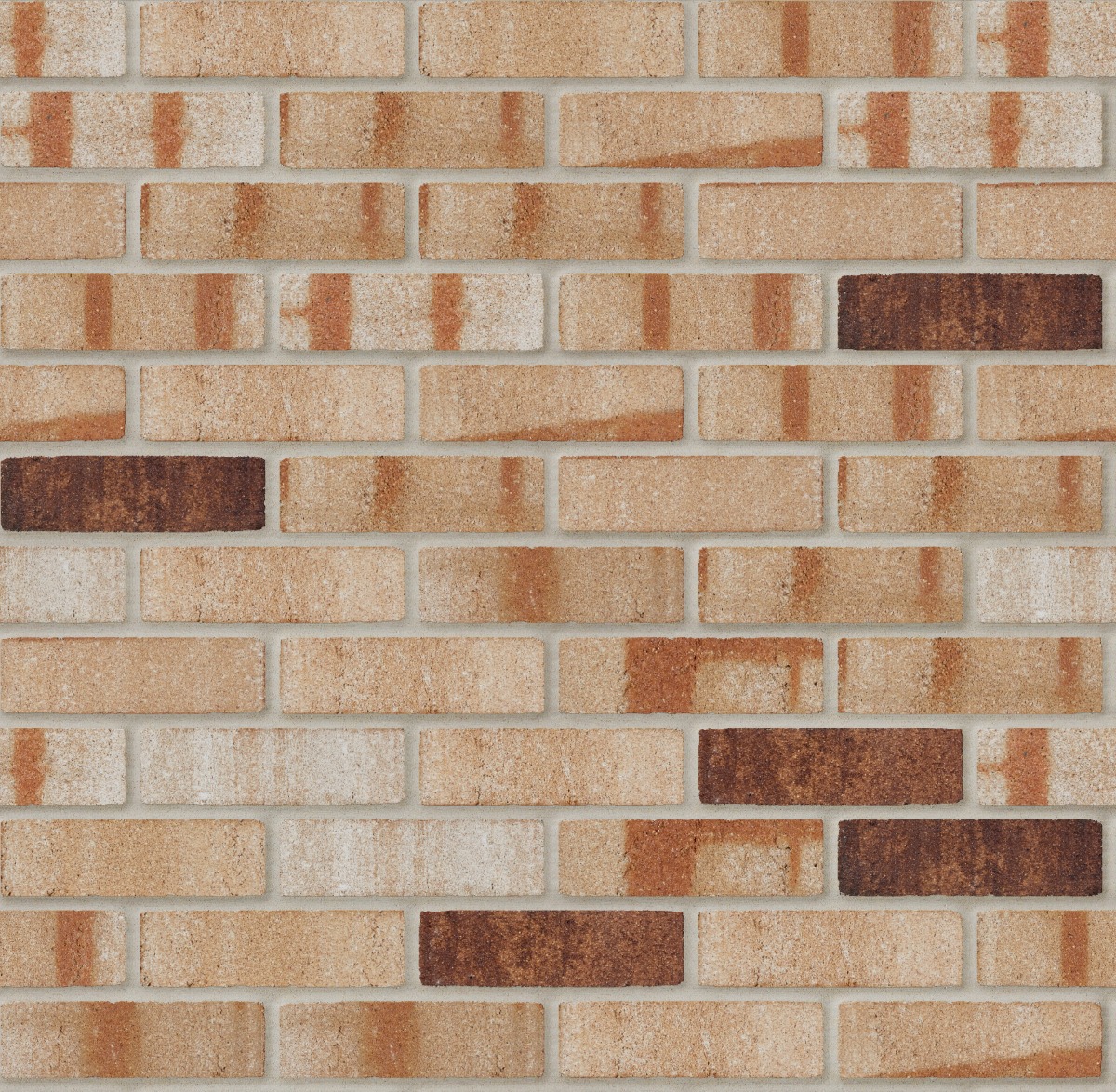 A seamless brick texture with ragland blend sanded dart-tex units arranged in a Stretcher pattern