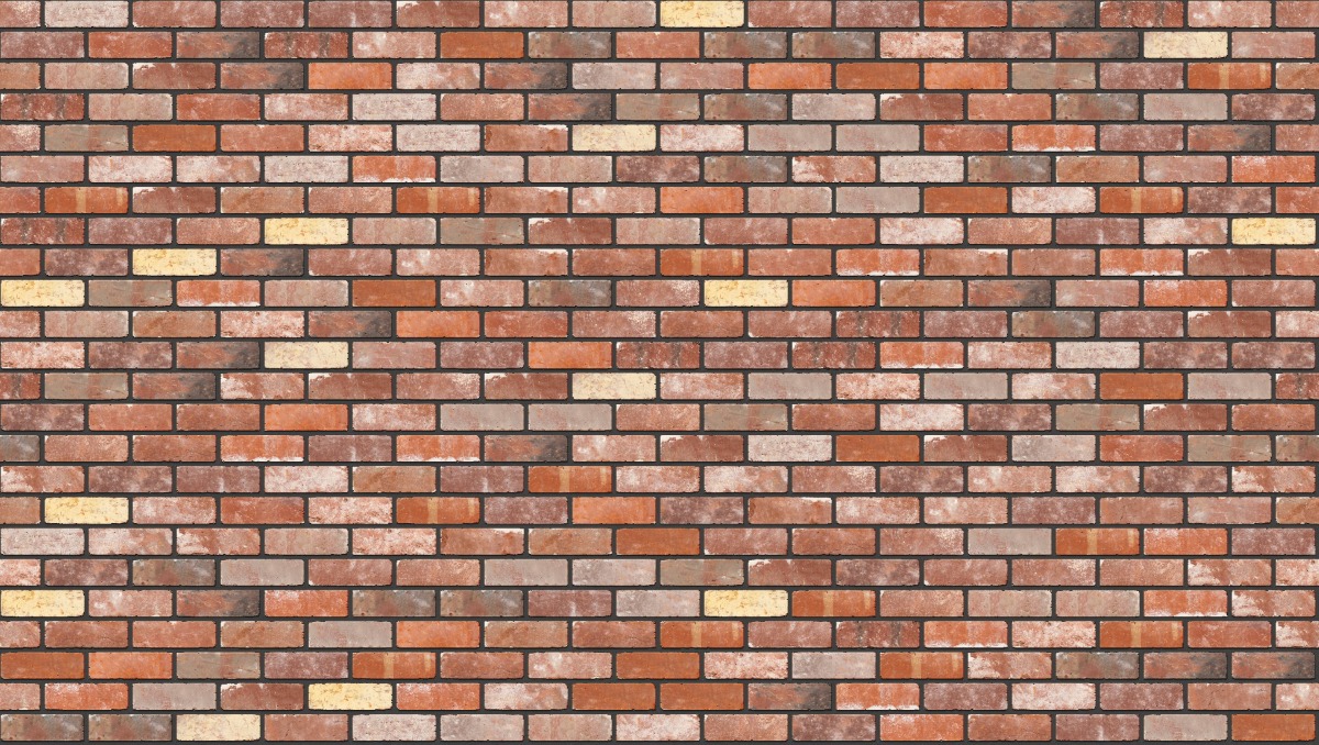 A seamless brick texture with recycled brick units arranged in a Stretcher pattern