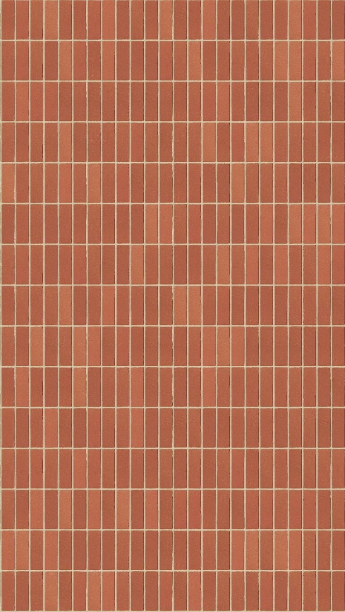 A seamless brick texture with red smooth units arranged in a Stack pattern