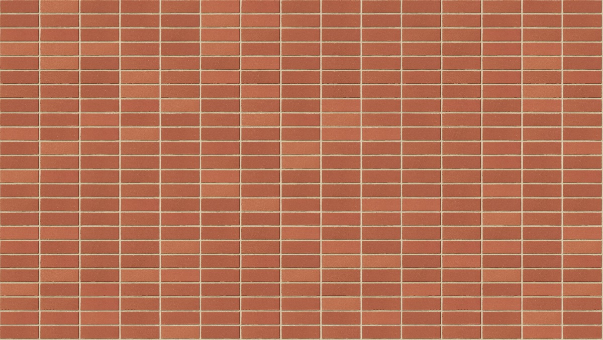 A seamless brick texture with red smooth units arranged in a Stack pattern