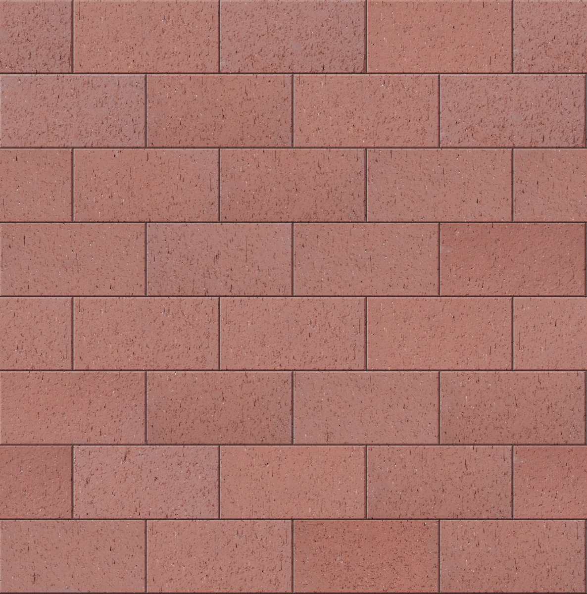 A seamless landscaping texture with regimental red pavers units arranged in a Stretcher pattern