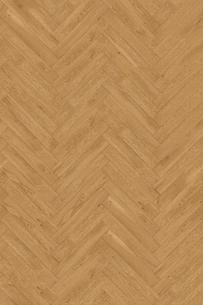 A seamless wood texture with s750_eiche_lebhaft boards arranged in a Herringbone pattern