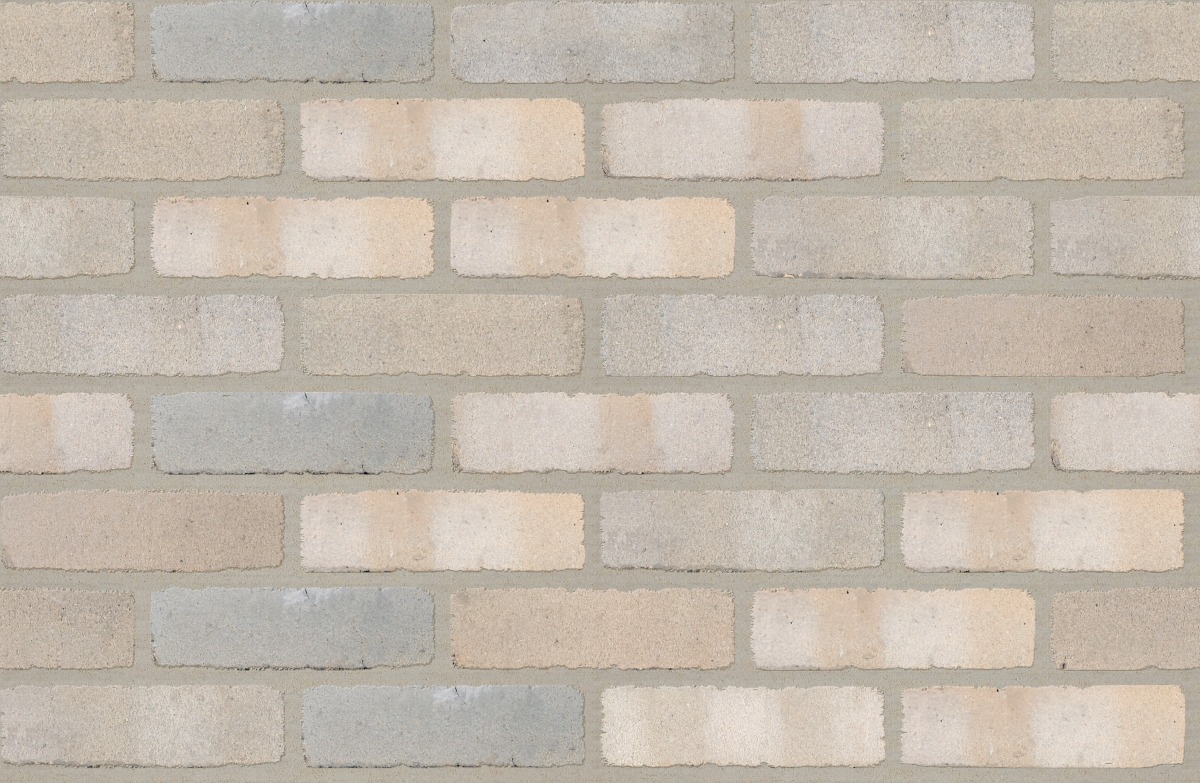 A seamless brick texture with saxony blend units arranged in a Stretcher pattern