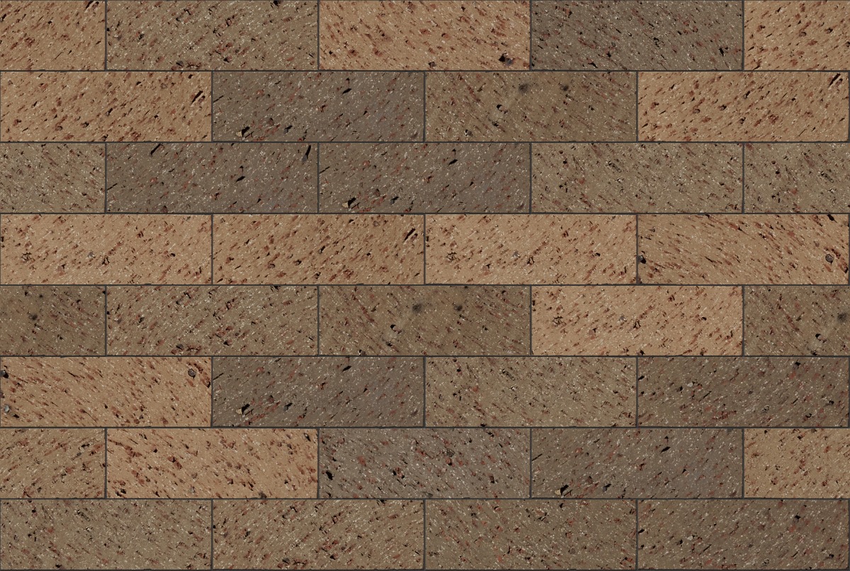 A seamless landscaping texture with st simon blend coarse grind pavers units arranged in a Stretcher pattern