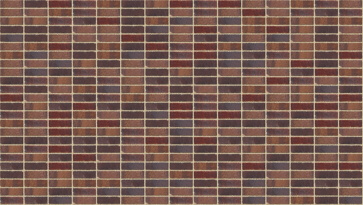A seamless brick texture with subiaco red tumbled units arranged in a Stack pattern