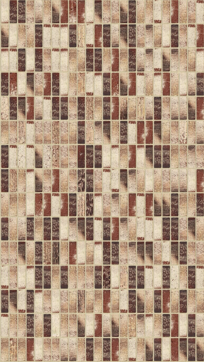 A seamless brick texture with treasury red units arranged in a Stack pattern