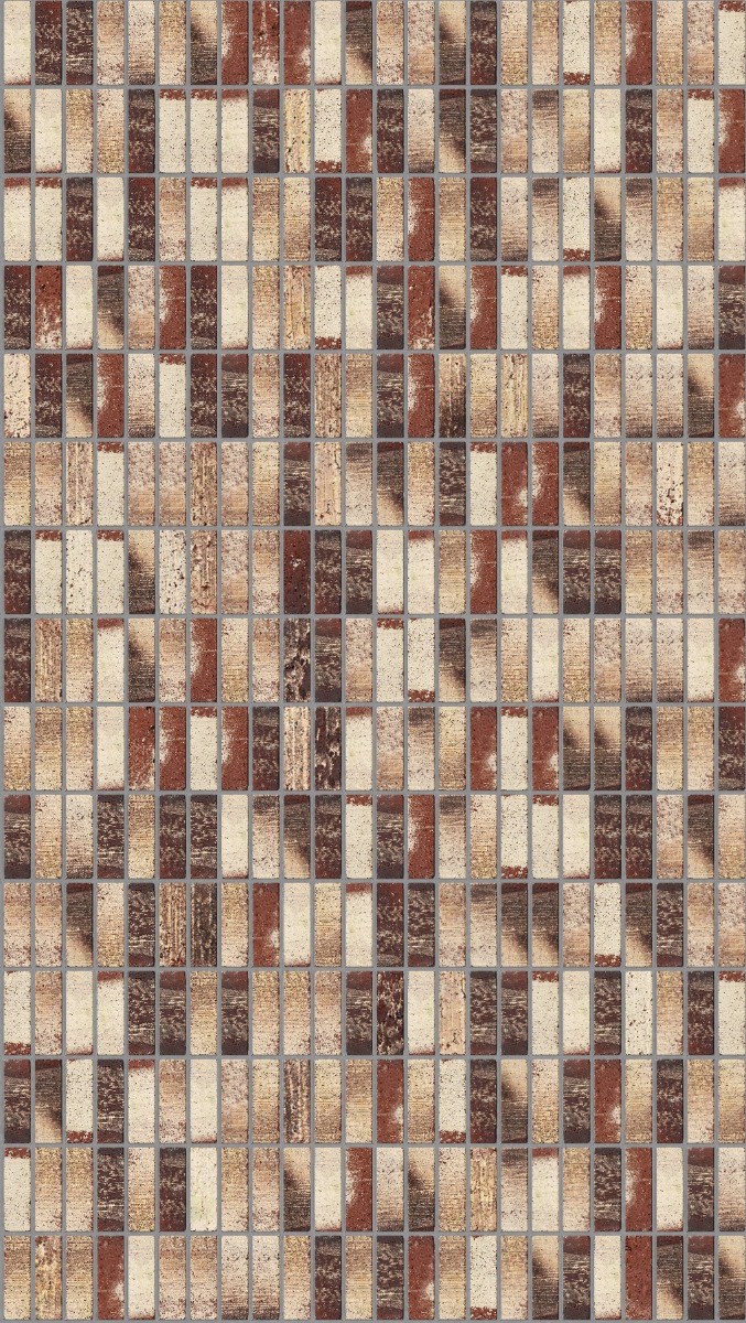 A seamless brick texture with treasury red units arranged in a Stack pattern
