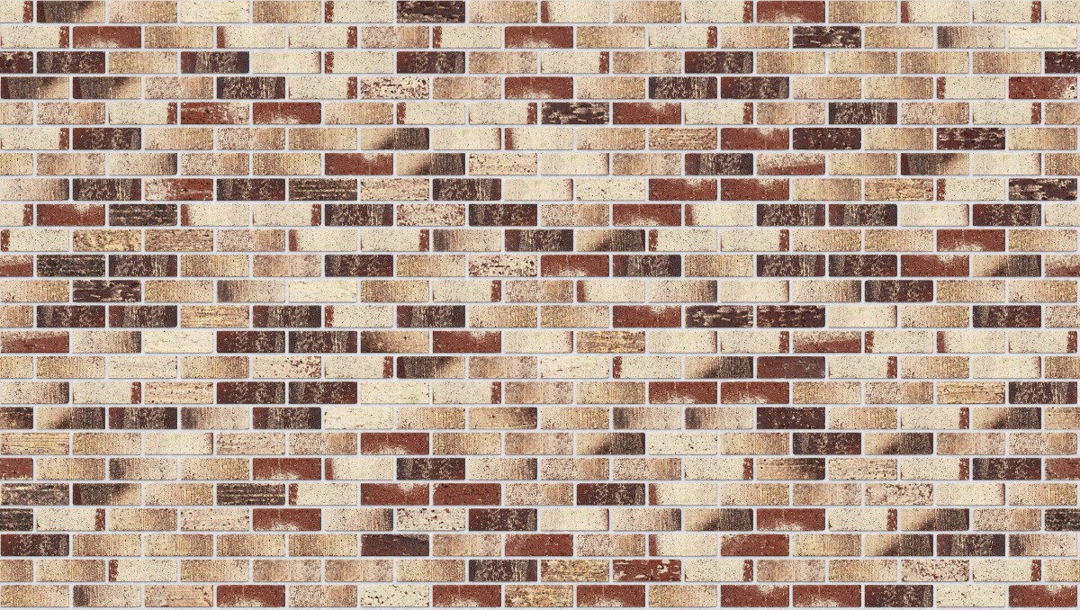 A seamless brick texture with treasury red units arranged in a Stretcher pattern