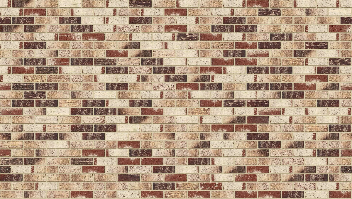 A seamless brick texture with treasury red units arranged in a Stretcher pattern