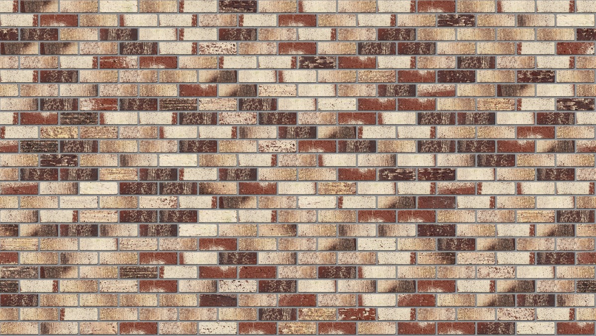 A seamless brick texture with treasury red units arranged in a Stretcher pattern