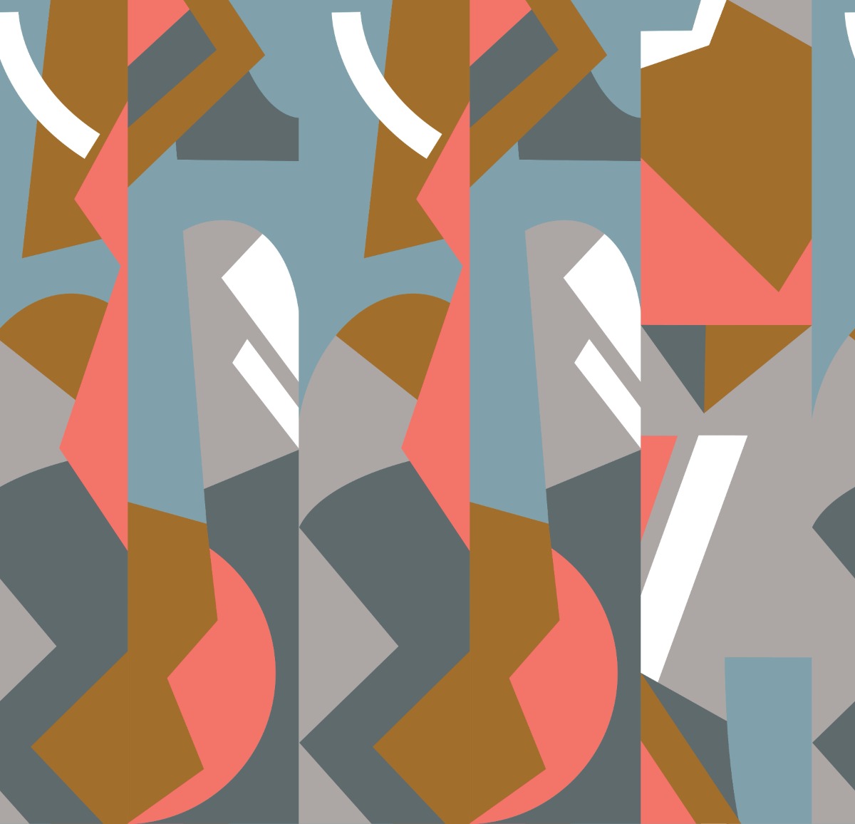 A seamless wallpaper texture with dazzle wallpaper in dawn units arranged in a Staggered pattern