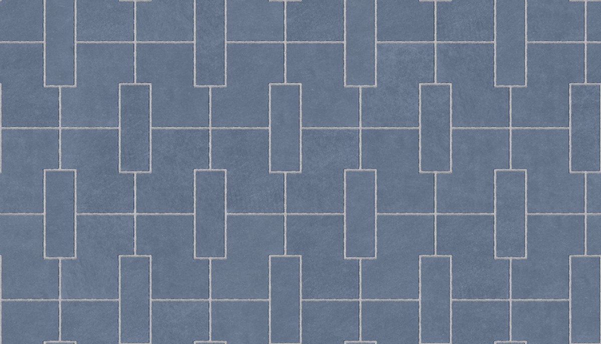 A seamless tile texture with fibre cement slate tiles arranged in a Rectangular weave through pattern pattern