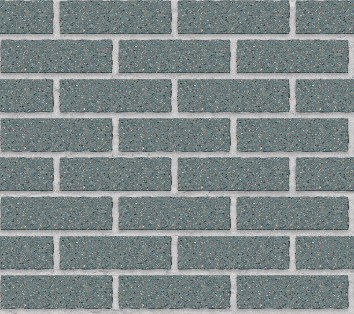 A seamless brick texture with k-slip™ cut face - gullane cyan light units arranged in a Stretcher pattern