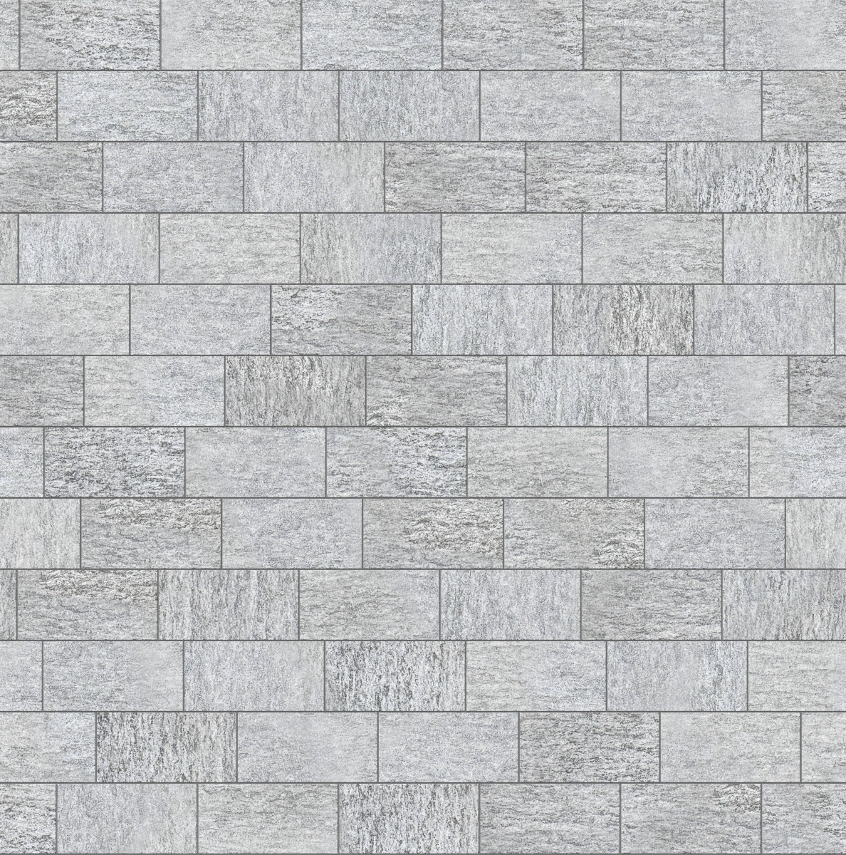 A seamless stone texture with m1023 sdm395 pietra italia gray gneiss - sand blasted blocks arranged in a Staggered pattern
