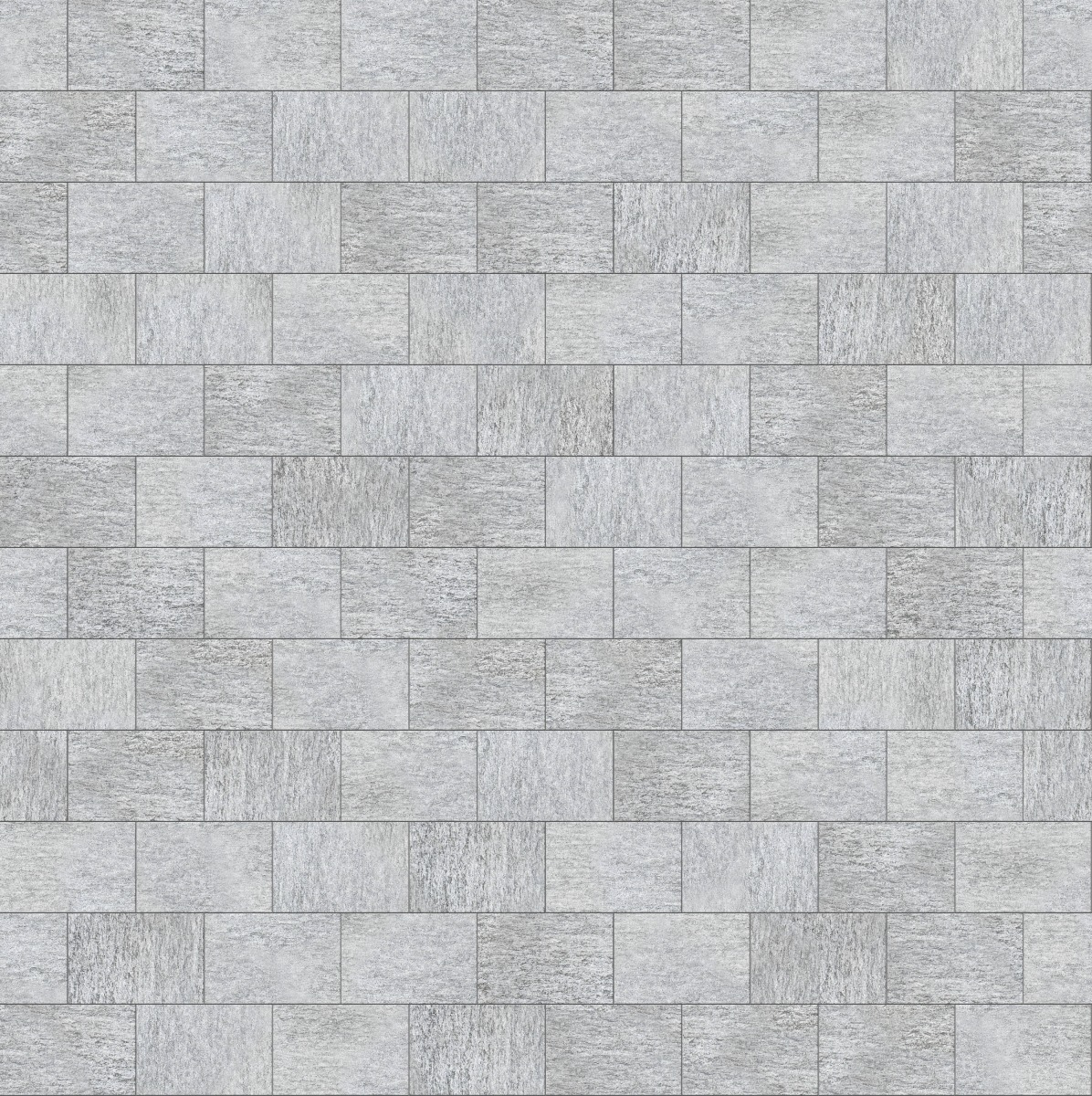 A seamless stone texture with m1023 sdm395 pietra italia gray gneiss - sand blasted blocks arranged in a Stretcher pattern