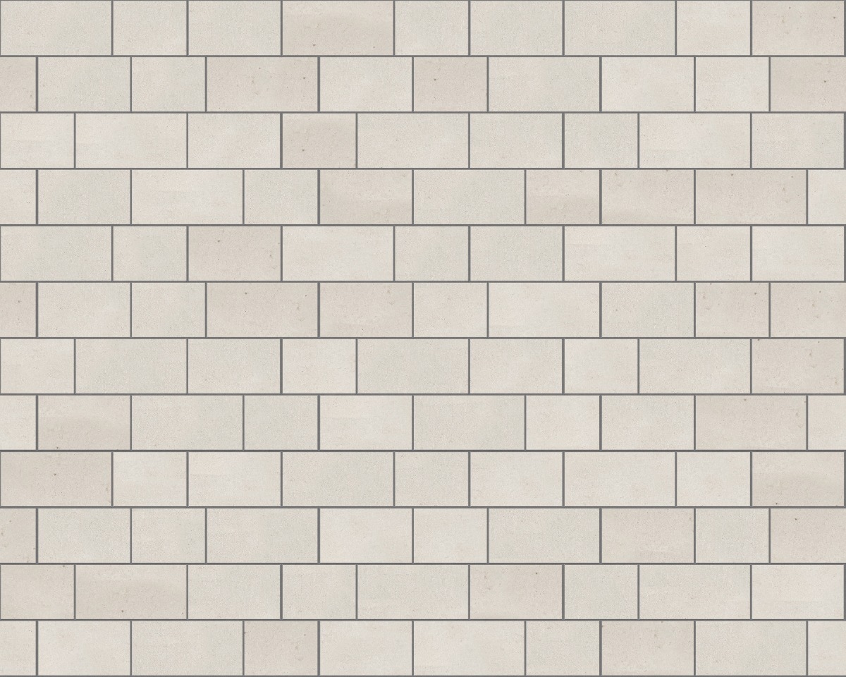 A seamless stone texture with m733 sdm386 bavarian beige limestone - sandblasted & tumbled blocks arranged in a Paving - Running Bond  - Sawn Edge - Dimensional 12 Pieces 3 Sizes - DP089 pattern