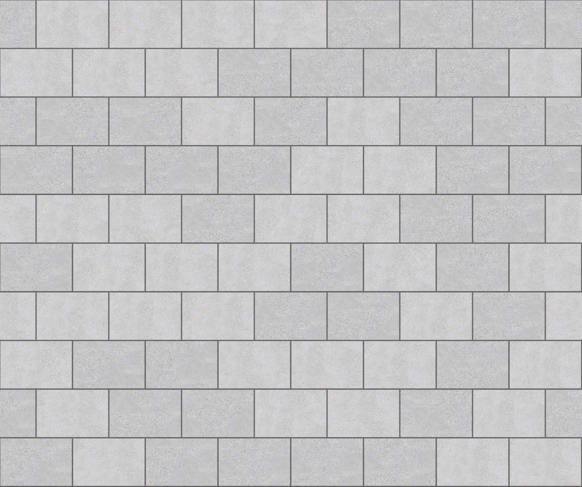 A seamless stone texture with m734 sdm392 bavarian gray limestone - sandblasted & tumbled blocks arranged in a Stretcher pattern