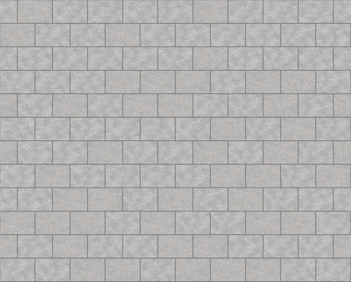 A seamless stone texture with m735 sdm391 bavarian dolomite gray limestone - sandblasted & tumbled blocks arranged in a Stretcher pattern