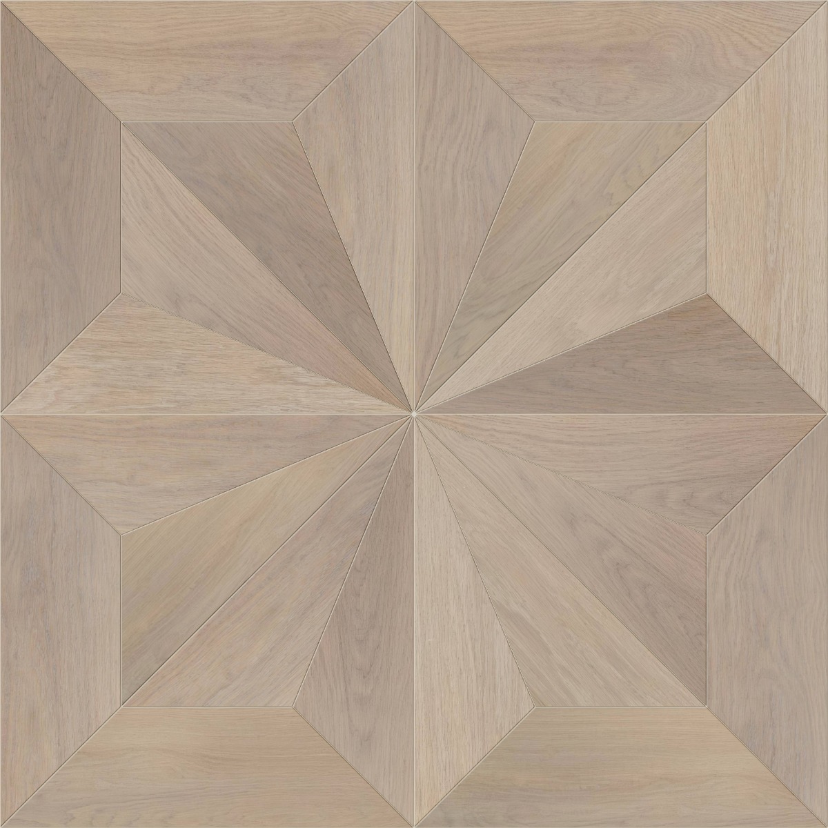 A seamless wood texture with creative oak #4107 - select grade boards arranged in a Diamond Continuous Versailles pattern