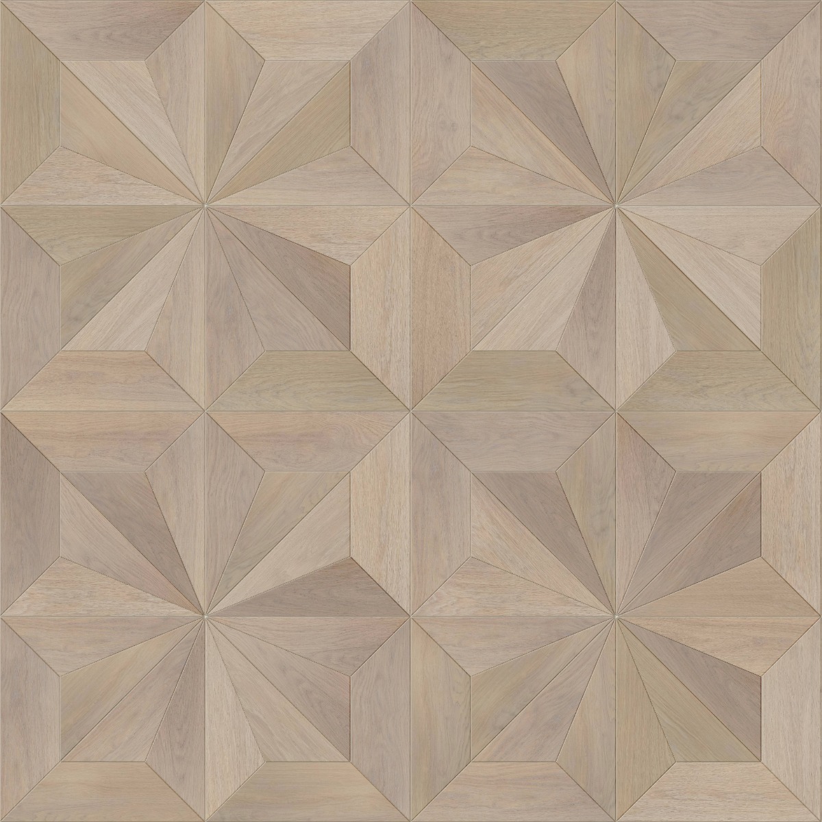 A seamless wood texture with creative oak #4107 - select grade boards arranged in a Diamond Continuous Versailles pattern
