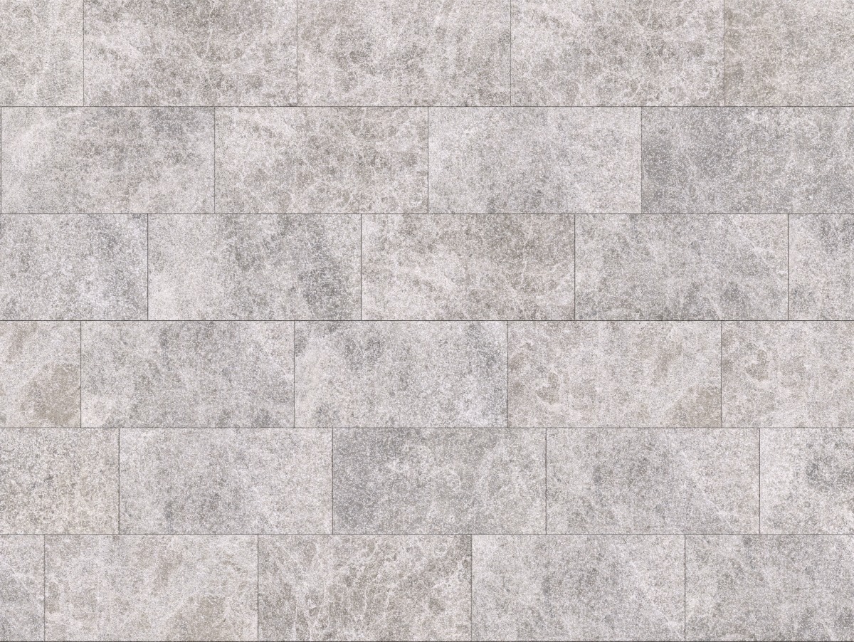 A seamless stone texture with king silver marble kar - leathered blocks arranged in a Staggered pattern