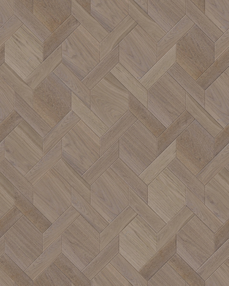 A seamless wood texture with 4107 boards arranged in a Mansion Weave pattern