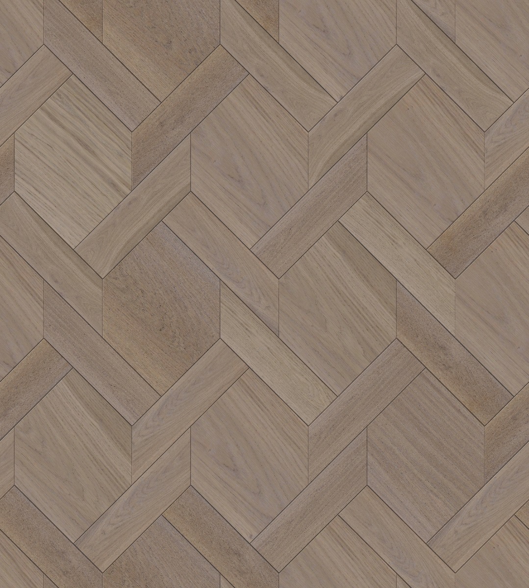 A seamless wood texture with 4107 boards arranged in a Mansion Weave pattern
