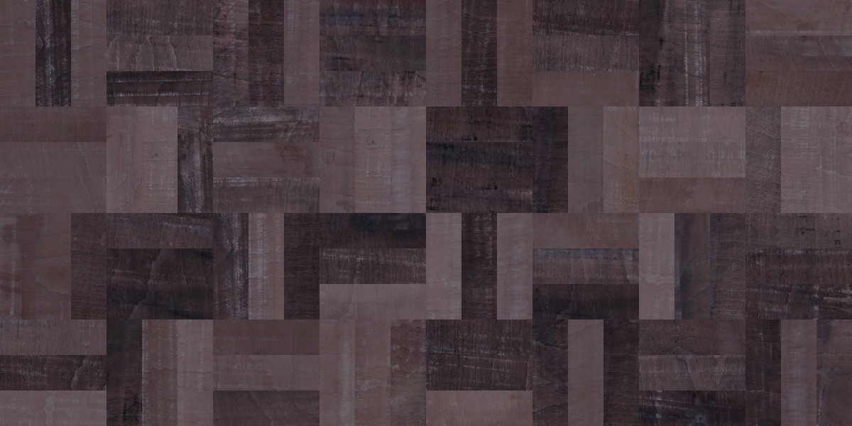 A seamless wood texture with american black walnut - rough sawn boards arranged in a Basketweave pattern