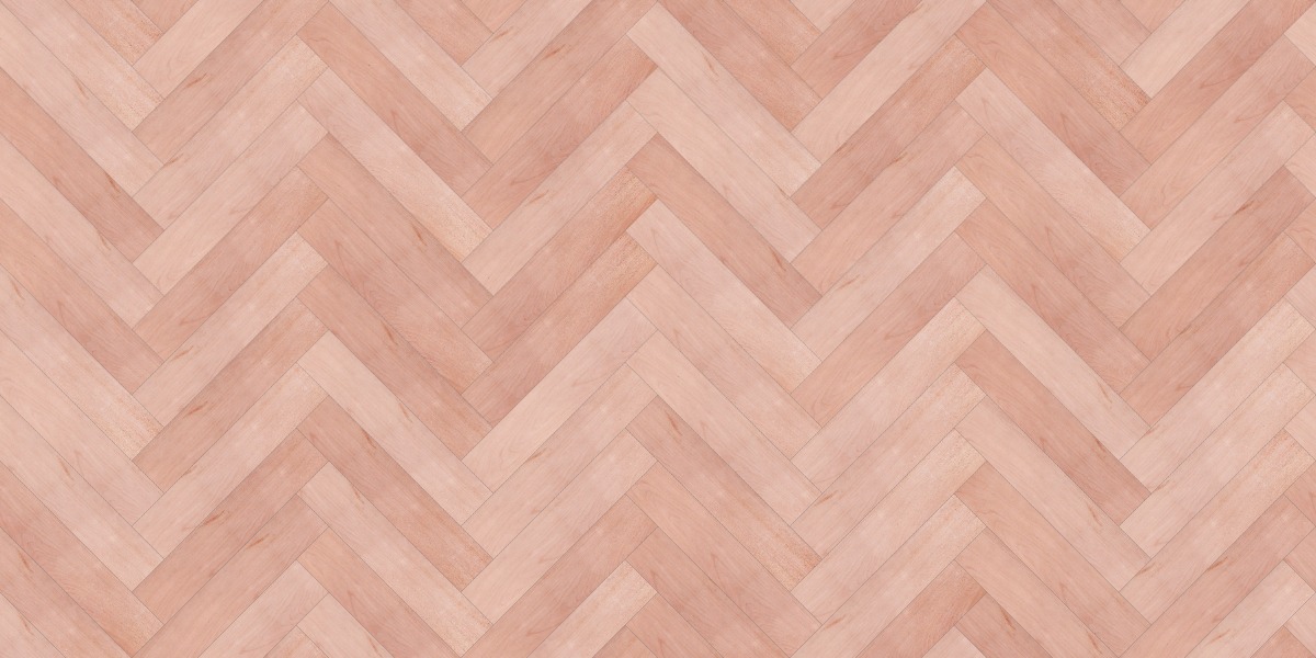 A seamless wood texture with american cherry boards arranged in a Herringbone pattern