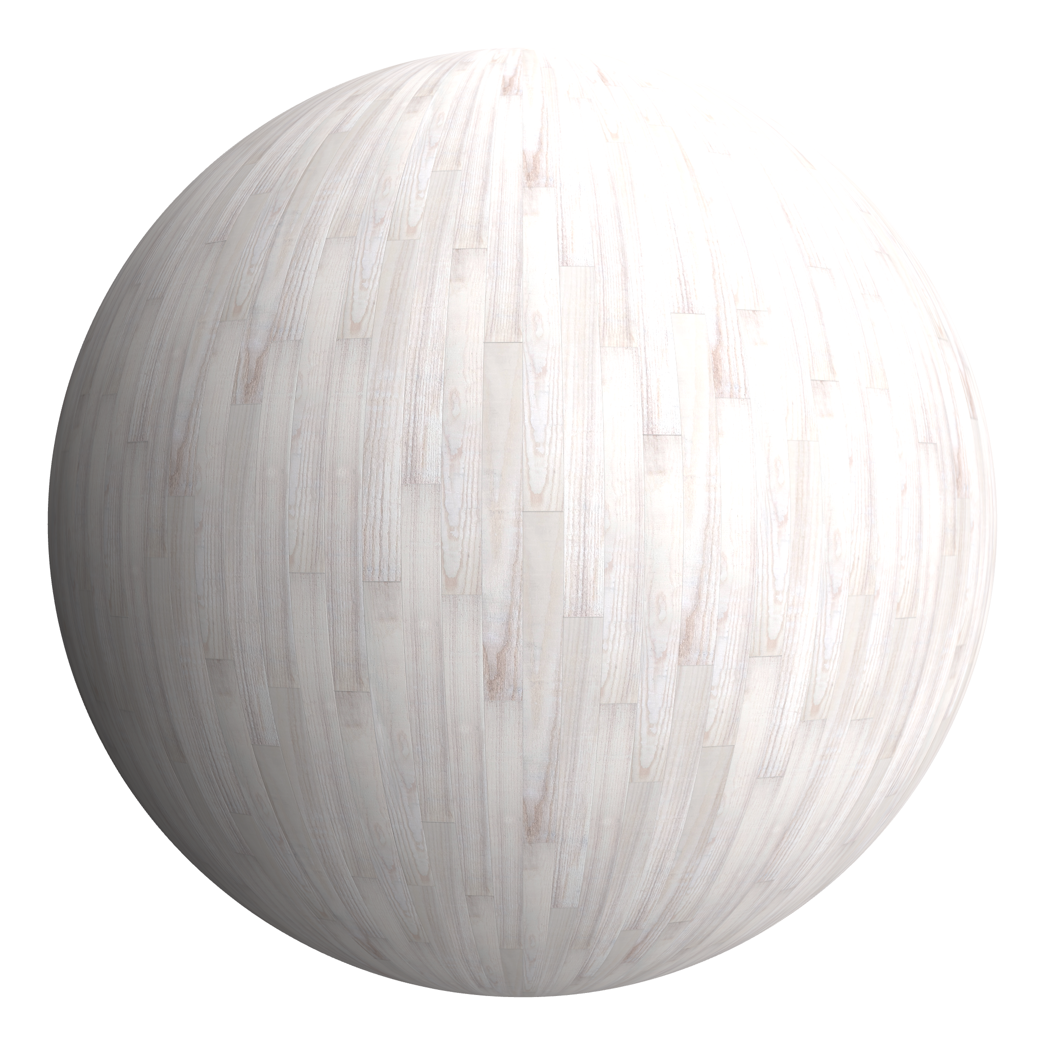 3D sphere preview of Ash - Rough sawn, Staggered seamless texture
