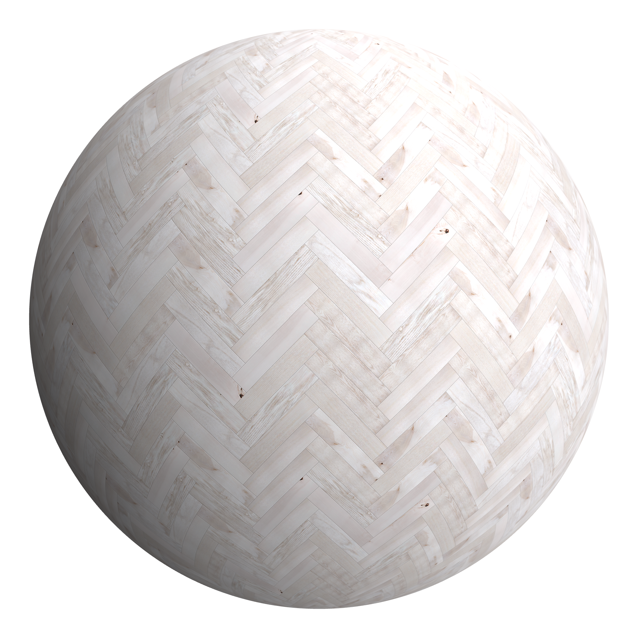 3D sphere preview of Ash, Herringbone seamless texture